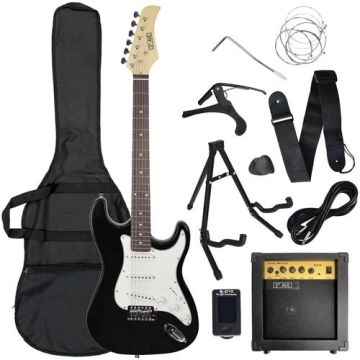 3rd Avenue Rocket Series 4/4 Electric Guitar - Black