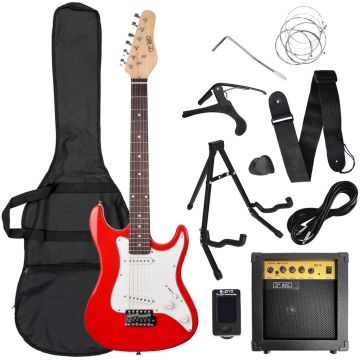 3rd Avenue Rocket Series 3/4 Electric Guitar Pack - Red