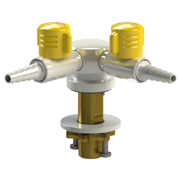 Lift and Turn Gas Tap- 2 Way 90 Degrees