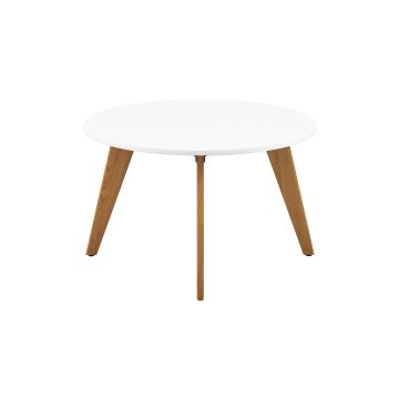 Plateau Round Meeting Table White 1200mm