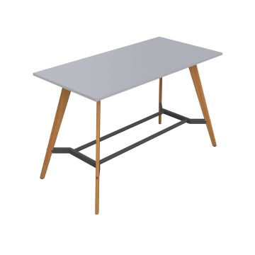 Plateau Poseur Rectangular Table Grey 1400mm