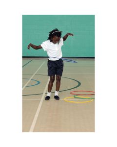 Flat Hula Hoop Set - 50cm - Pack of 4