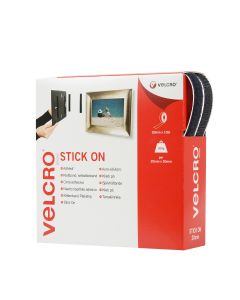 VELCRO Stick on Tape - 20mm x 10m - Black