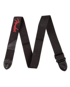 Fender Black with Red Logo Guitar Strap