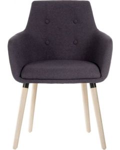 Upholstered Reception Chair - Grey