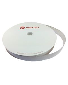 VELCRO Loop Coins - 22mm x 25m - White