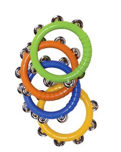 Easy Grip Tambourine - Colours May Vary - Pack of 6
