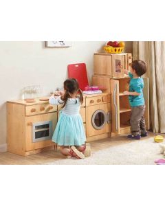 Wooden Kitchen Set - Washing Machine