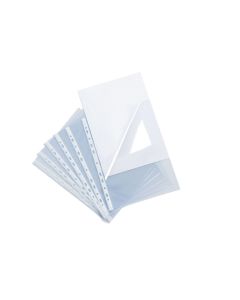 Side and Top Opening Punched Pocket A4 Clear - Pack of 100