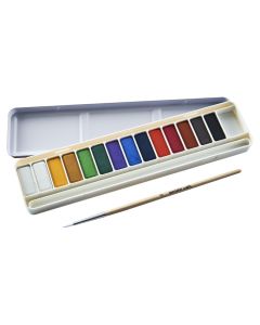 Specialist Crafts Watercolour Tablets. Set of 14 Including Brush