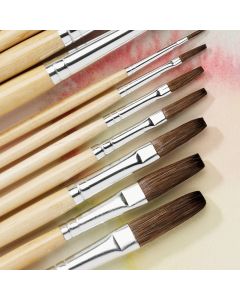 Student Short Handled Flat Pony Brush Bulk Pack