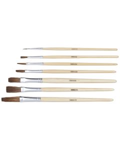 Student Flat Pony Short Handled Brushes