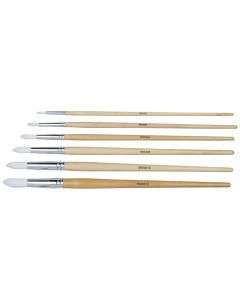 Student Round Synthetic Long Handled Brushes