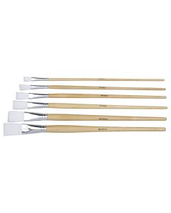 Specialist Crafts Student Flat Synthetic Long Handled Brushes