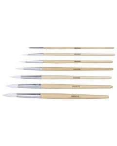 Specialist Crafts Student Round Synthetic Short Handled Brushes