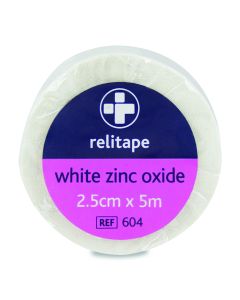 Relitape Zinc Oxide Tape 2.5cm x 5m