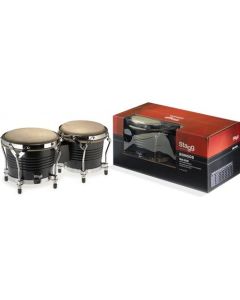 Stagg BW-200-BK Latin Wood Bongo Pair - Black