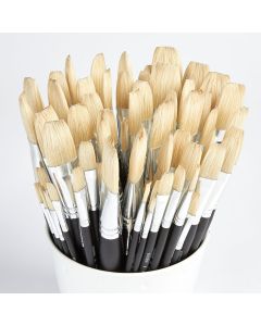 Artist Flat Hog Brush Bulk Pack