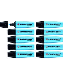 Stabilo Boss Highlighters - Blue - Pack of 10