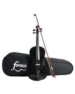 Forenza Uno Series 3/4 Size Black Violin Outfit