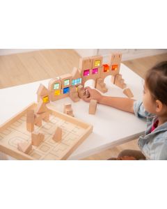 TickiT Wooden Building Gem Blocks