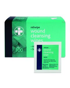 Reliwipe Saline Sterile Wipes Box of 100