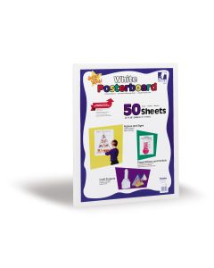 Assorted Poster Board - 200gsm - 560 x 710mm. Pack of 50