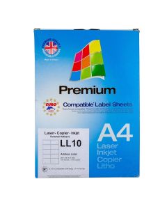 Copier & Laser Labels A4 Round Corners - 10 Per Sheet - Pack of 100