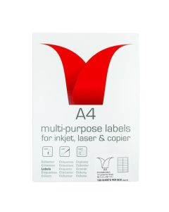 Copier & Laser Labels A4 Round Corners - 14 Per Sheet - Pack of 100