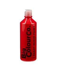 Ready Mixed Washable Paint 600ml - Red - Pack of 6