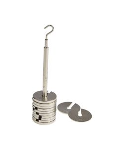 Hanging Slotted Masses - Brass - 5g to 20g Mixed Masses and Hanger