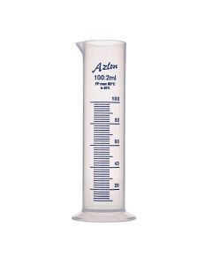 Azlon Measuring Cylinder Squat Form - 100ml - Pack of 5