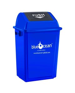 BlueOcean Fliptop Bin 60 Litre Blue