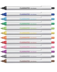Classmates Click Markers - Pack of 12