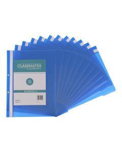 Classmates Report File A4 Blue - Pack of 25