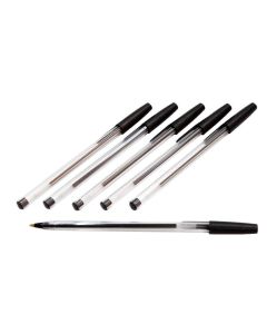 Ballpoint Pens - Black - Pack of 50