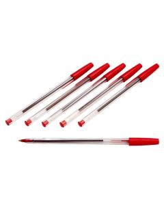 Ballpoint Pens - Red - Pack of 50