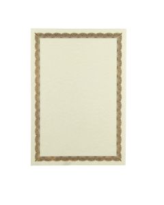 Certificate Border Sheet A4 90gsm - Bronze - Pack of 100