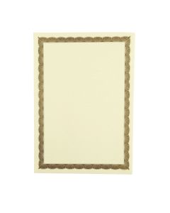 Certificate Border Sheet A4 90gsm - Gold - Pack of 100
