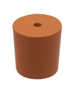 Rubber Stoppers One Hole- Bottom Diameter: 13mm- Pk 10