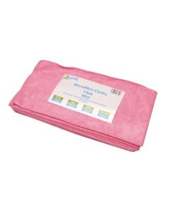 Microfibre Cloths - Red - Pack of 10