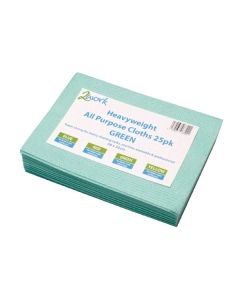 Heavy Duty Cloths - Green - Pack of 25