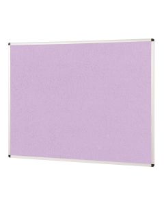 ColourPlus Vibrant Noticeboard Aluminium Frame 900 x 1200mm - Lilac