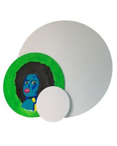 Round White Canvas board