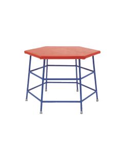 Niels Larsen Padded Hexagonal Movement Table - 840mm - Red/Blue
