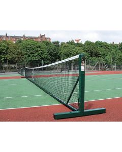 Harrod Sport Freestanding Tennis Post - Green- Pair