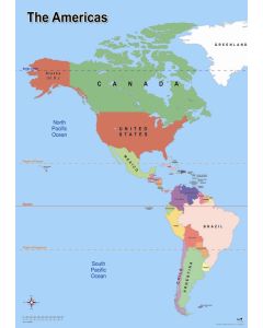 Simple Map of the Americas 
