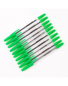BackToBasics Ballpoint Pen - Green - Pack of 50