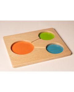Part-Part Whole Tray- Hand Crafted Beech