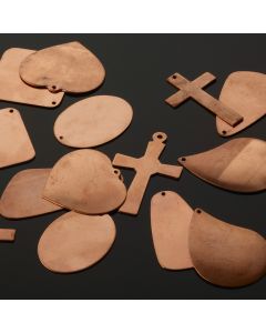 Large Copper Pendants. Pack of 10